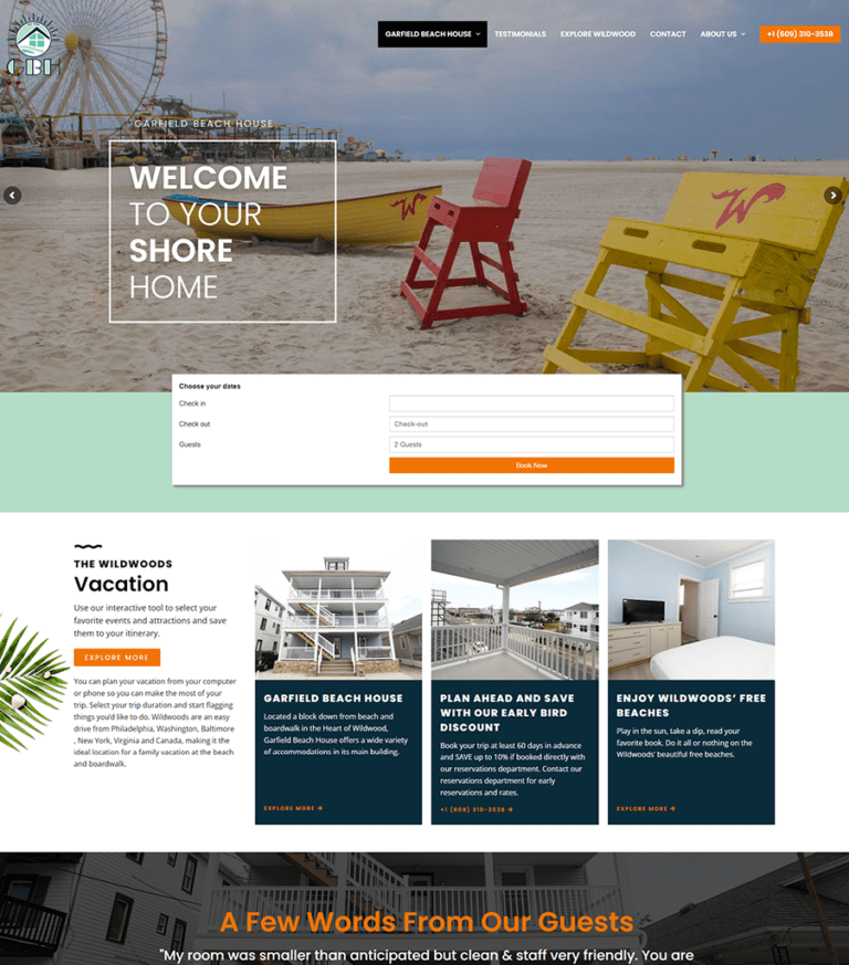 New Jersey Multimedia • Rent Wildwoods • Website Design