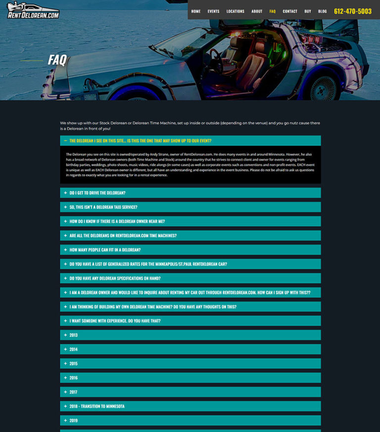 Rent Delorean Mobile FAQ